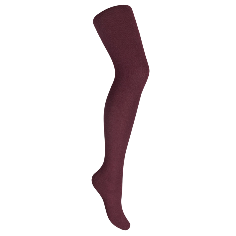 Children's wool and cotton tights - Burgundy | Doré Doré