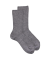 Children's merino wool ribbed socks - Grey