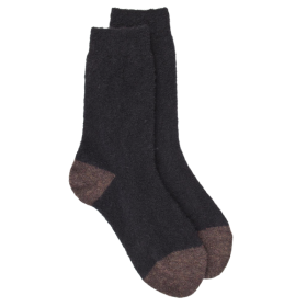 Women's fleece socks - Black and brown | Doré Doré