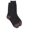 Women's fleece socks - Black and brown