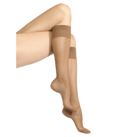 Fine amber mat knee-high socks matite 20 | Doré Doré