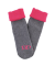 Children's non slip cotton socks - Grey & pink