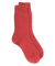 Women's wool and cashmere socks - Dark red