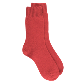 Women's wool and cashmere socks - Dark red | Doré Doré