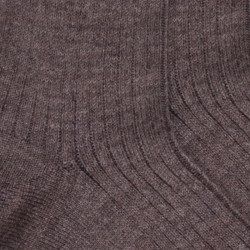 Children's merino wool ribbed socks - Light brown | Doré Doré