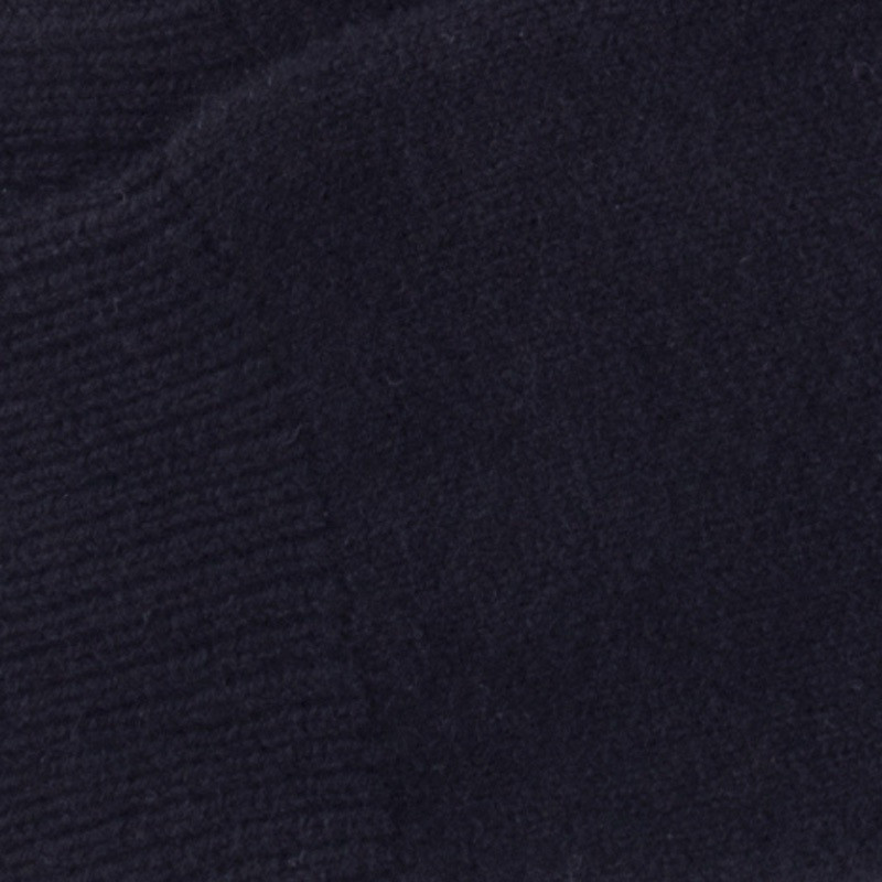 Women's wool and cashmere jersey knit knee-high socks - Black | Doré Doré