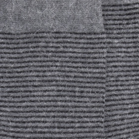 Angora wool and cotton socks - Grey stripes | Doré Doré