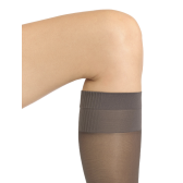 Silky-soft knee-high socks with active toning effect - Grey | Doré Doré