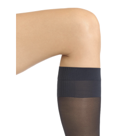 Silky-soft knee-high socks with active toning effect - Navy blue | Doré Doré