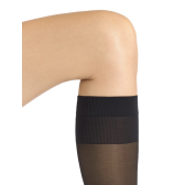 Silky-soft knee-high socks with active toning effect - Black | Doré Doré