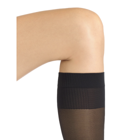 Silky-soft knee-high socks with active toning effect - Black | Doré Doré