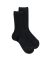 Children's soft cotton ribbed socks - Black