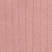 Pink ribbed knee high socks in soft cotton for children | Doré Doré