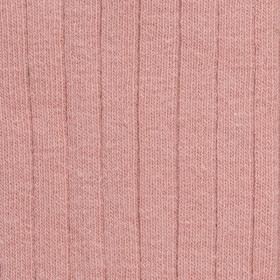 Pink ribbed knee high socks in soft cotton for children | Doré Doré