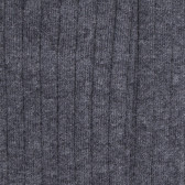 Children's soft cotton ribbed knee-high socks - Grey | Doré Doré