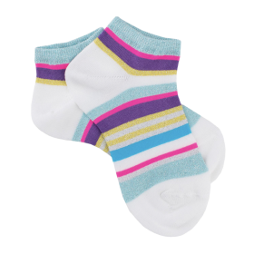 Dore Dore stripes ankle socks in mercerised cotton | Doré Doré