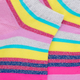 Dore Dore stripes ankle socks in mercerised cotton | Doré Doré