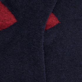 Women's polar wool socks - Navy blue & red | Doré Doré