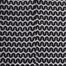 Women's long geometric patterned cotton socks - Black | Doré Doré