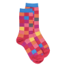 Multicoloured children's socks in soft cotton - Red
