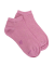 Girl's cotton socks with shiny lurex effect - Glossy pink