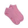 Girl's cotton socks with shiny lurex effect - Glossy pink