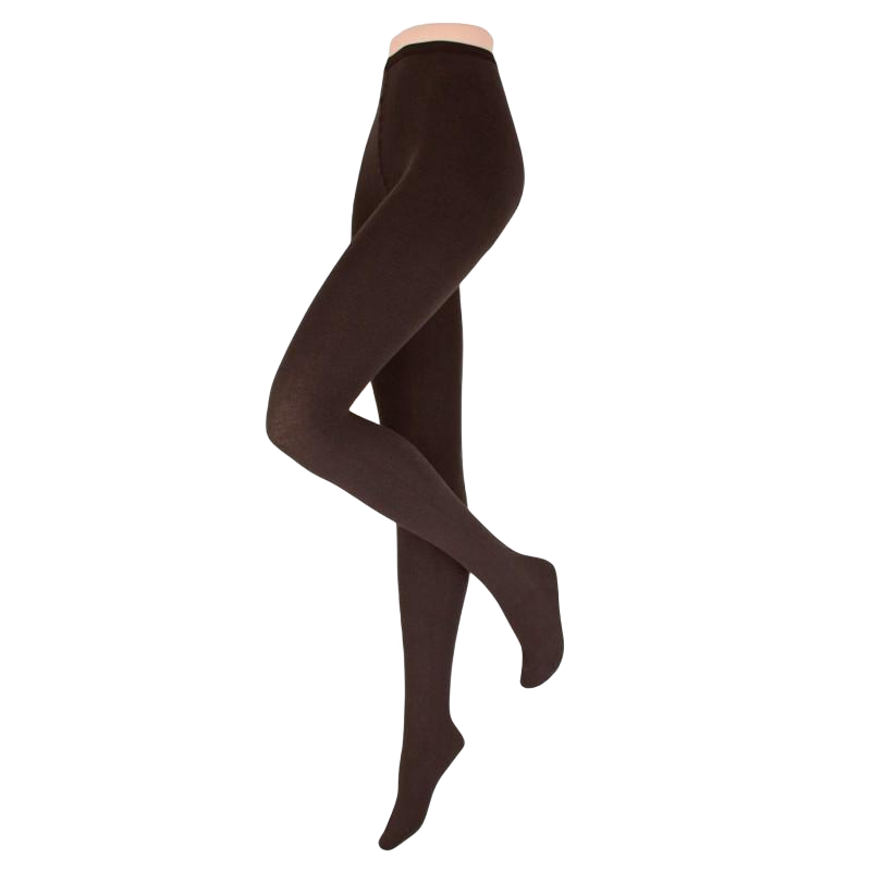 Children's wool and cotton tights - Brown | Doré Doré