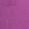 Men's 100% mercerised cotton lisle ribbed socks - Purple grappe | Doré Doré
