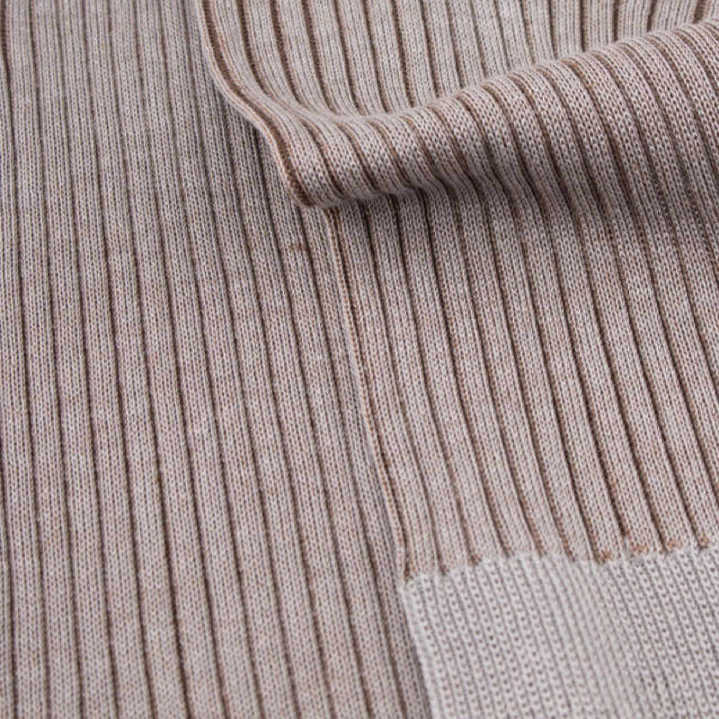 Men's mercerised cotton lisle two-tone socks - Grey Metal & Brown | Doré Doré