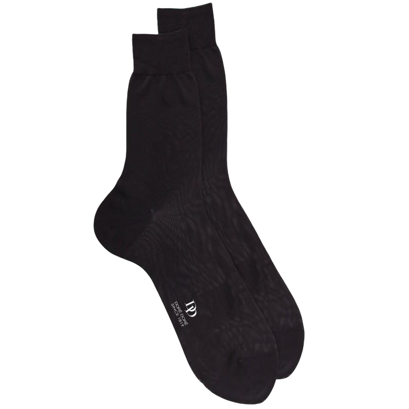 Men's polyamide sheer socks - Black | Doré Doré