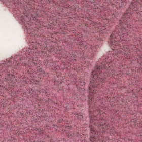 Fleece knee-high socks for kids - Bicolor pink and white | Doré Doré