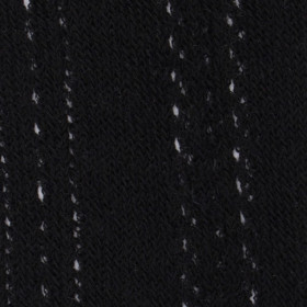 Women's openwork cotton tights with vertical stripes repeat pattern - Black | Doré Doré
