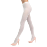 Women's plain wool tights - Cream