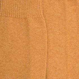 Women's wool and cashmere plain socks - Safran | Doré Doré