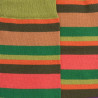 Men's striped cotton lisle socks - Green Absinthe | Doré Doré