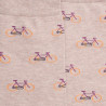 Men's cotton socks with bicycle repeat pattern - Beige Sahara | Doré Doré