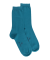 Women's fine gauge egyptian cotton socks - Blue