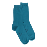 Women's fine gauge egyptian cotton socks - Blue