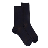Two-coloured socks wool - Navy | Doré Doré