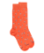 Men's lisle socks fencing patterned - Apricot