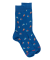 Men's socks in mercerized cotton with sailboat motifs - Blue Cosmos