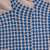 Men's Egyptian cotton geometric patterned short socks - Beige Sahara | Doré Doré