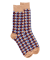 Men's Egyptian cotton geometric patterned socks - Beige Desert