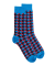 Men's Egyptian cotton geometric patterned socks - Blue