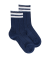 Children's perforated socks made of Fil d'Écosse cotton (mercerized cotton) - Royal Blue
