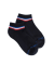 Children's cotton terry sports short socks - Dark blue
