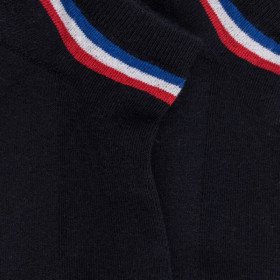 Children's cotton terry sports short socks - Dark blue | Doré Doré