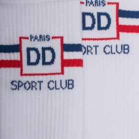 Women's cotton terry sport socks - White | Doré Doré