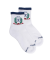 Children's sporty cotton terry DD 1819 short socks - White