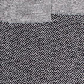 Men's socks egyptian cotton patterned interlacing - Grey Stone | Doré Doré
